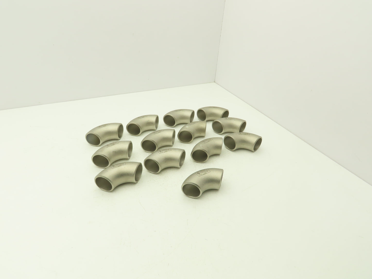 316L SCH 40S Stainless Steel 90° Elbow 1-1/2" Butt Weld A-403 Lot of 13