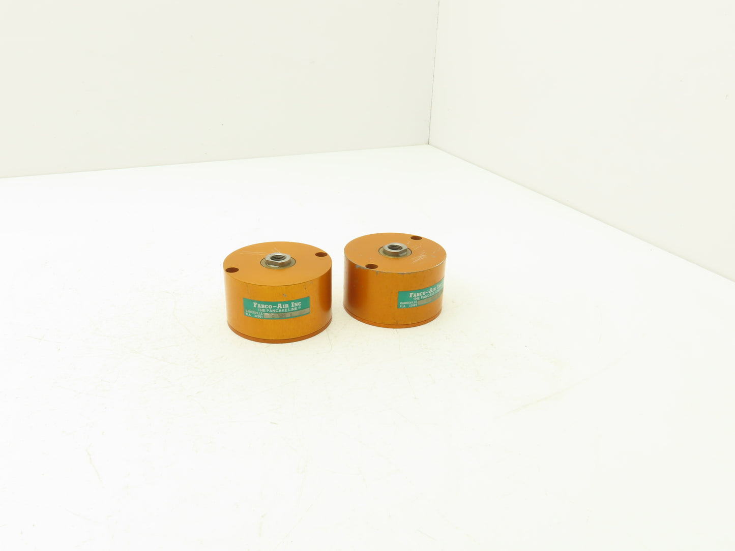 Fabco-Air C321X Pancake Pneumatic Cylinder Double Acting 2"x 1/4" Lot of 2