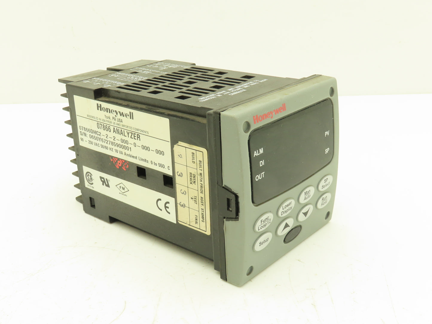 Honeywell 07866DHC2 Digital Analyzer Controller 07866DHC2-2-2-000-0-000-000
