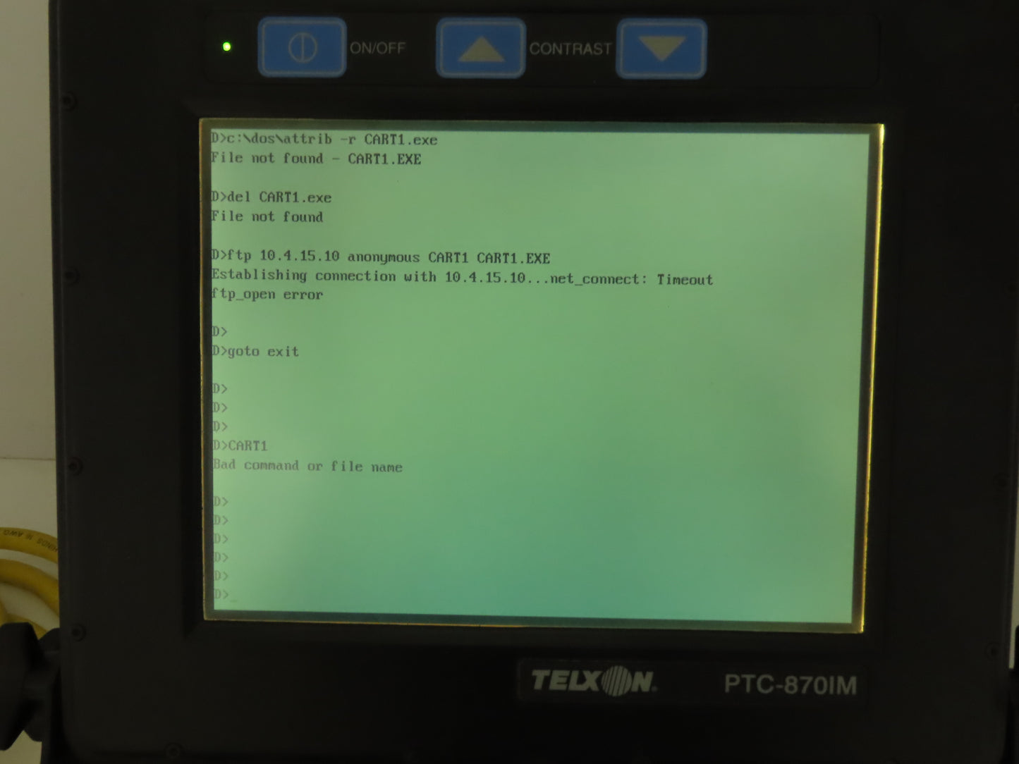 Telxon PTC-870IM Vehicle Mount Computer Data Terminal Barcode Inventory