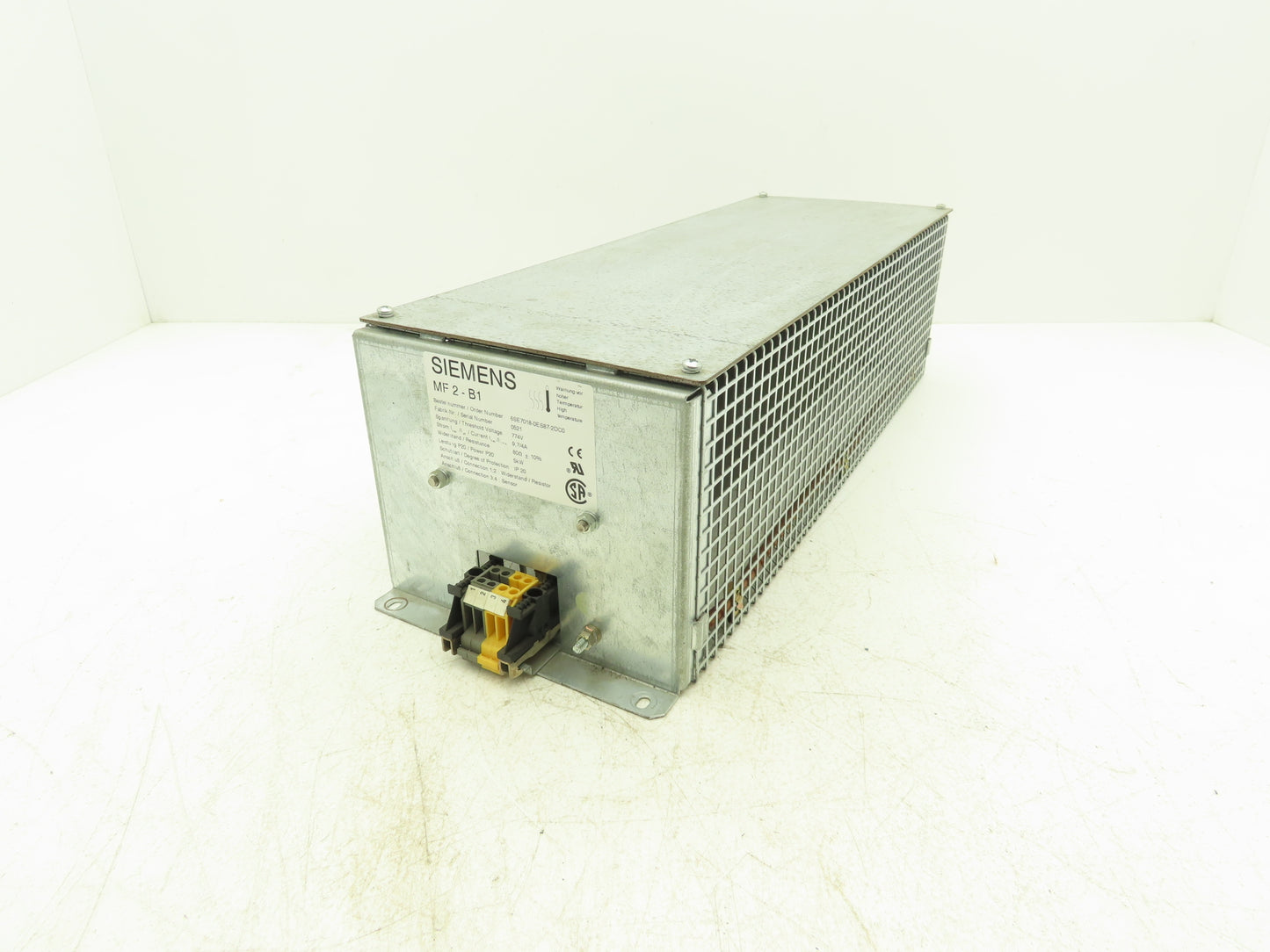 Siemens 6SE7018-0ES87-2DC0 MF 2-B1 Sinamics/Simovert Braking Resistor 80 Ohm