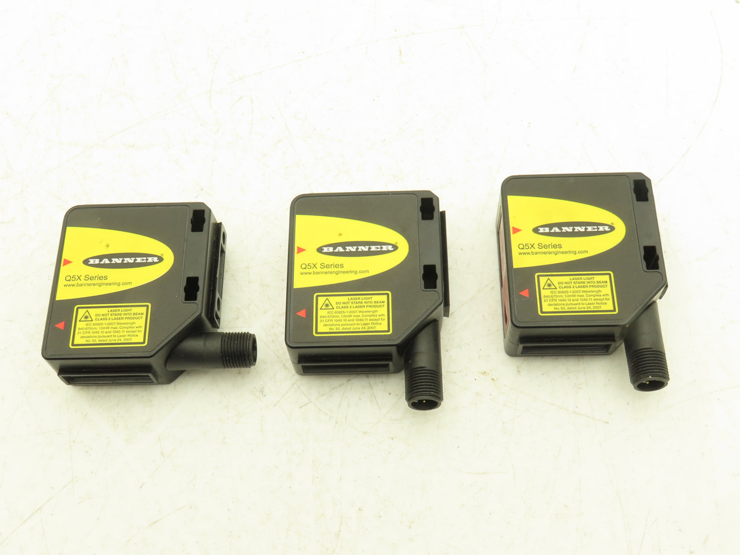 Banner Q5XKLAF2000-Q8 Laser Sensor 95-2000mm 10-30VDC Lot of 3