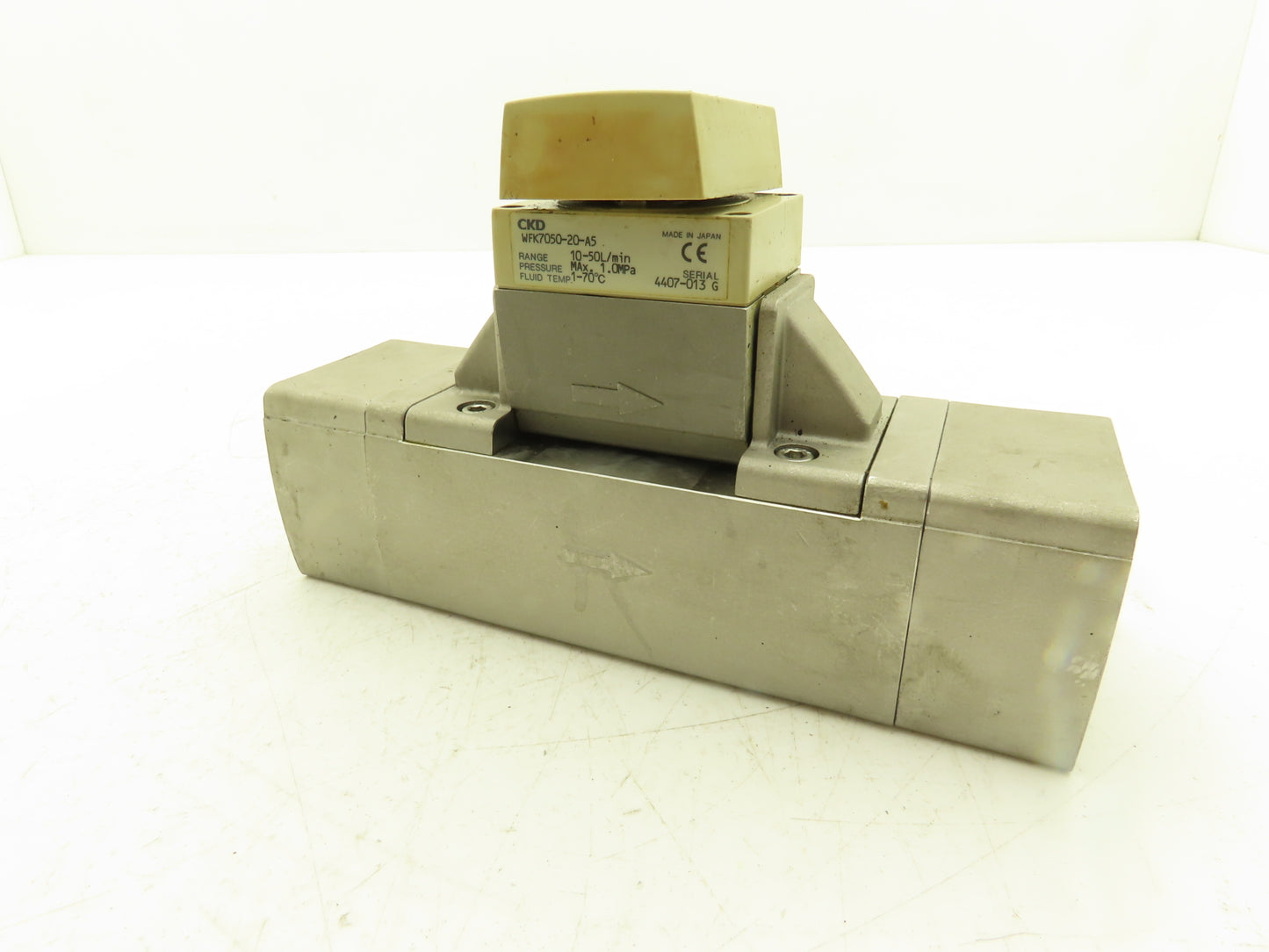 CKD Fluerex WFK7050-20-A5 Karman Vortex Flow Meter Sensor 10-50L/min 3/4" *Read*