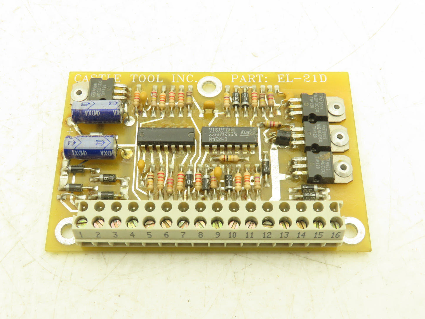 Castle Tool EL-21D Control Circuit Board for TSM-35 Pocket Hole Cutter Machine