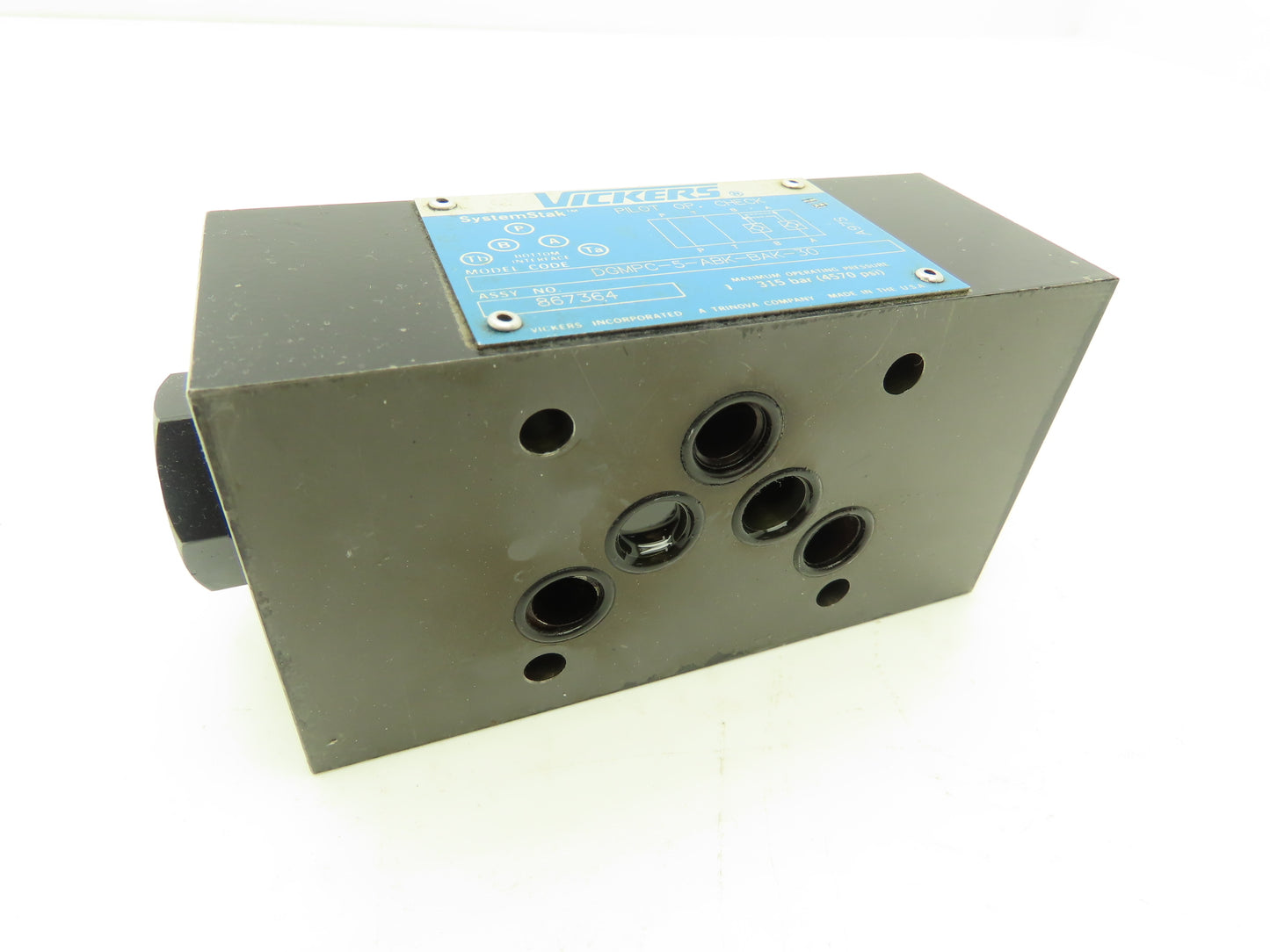 Vickers DGMPC-5-ABK-BAK-30 System Stack Hydraulic Check Valve Sandwich 4570 PSI