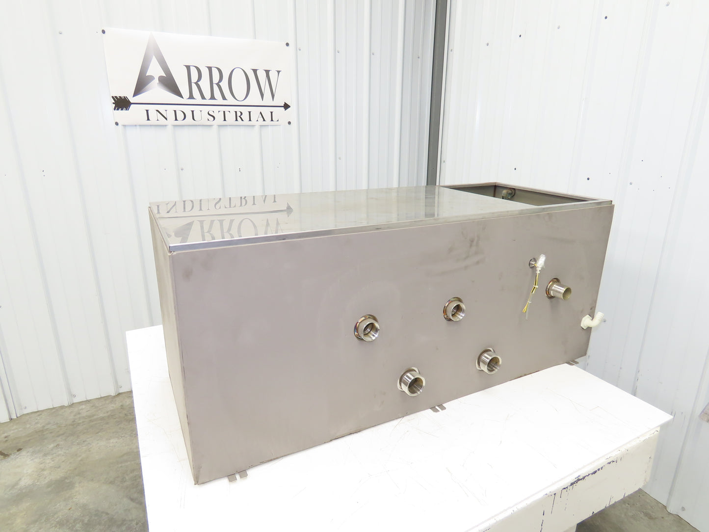 Stainless Steel Tank 75 Gallon 3/4 Top 15 Gauge 48.25x19x20"