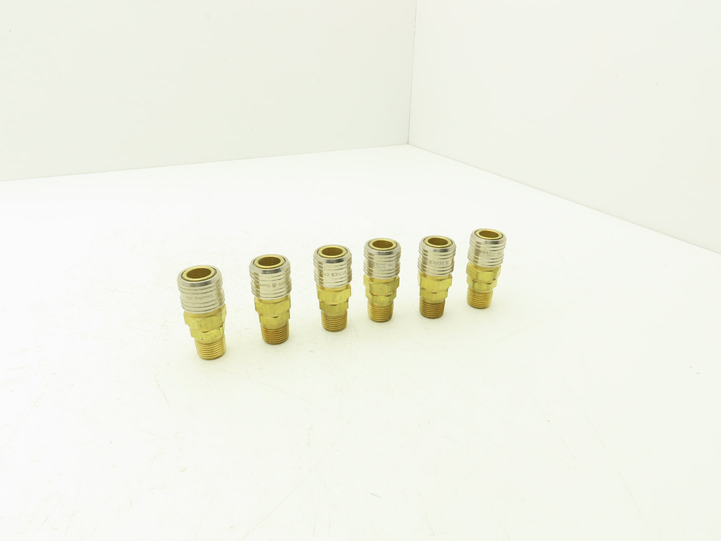 Hansen 400 Pneumatic Socket Coupling 1/2" NPT Male Brass Body Lot of 6