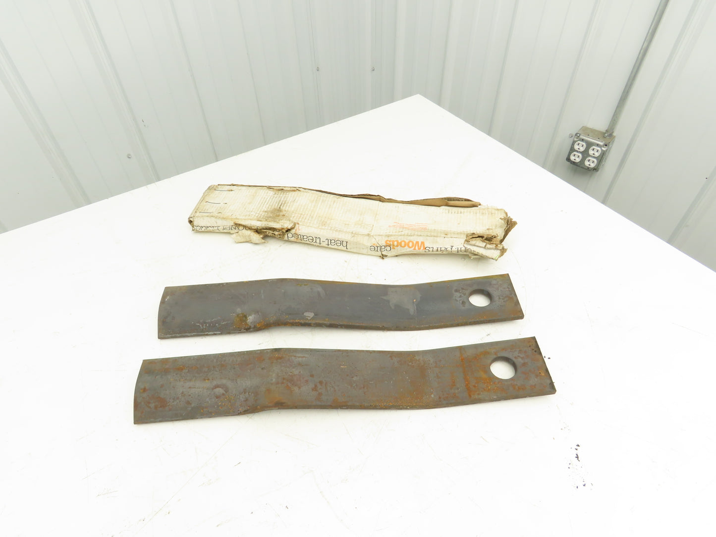 Woods 19160 Bush Hog Mower Blades Rotary Cutter 4"x 25.25"L Set of 2 OEM