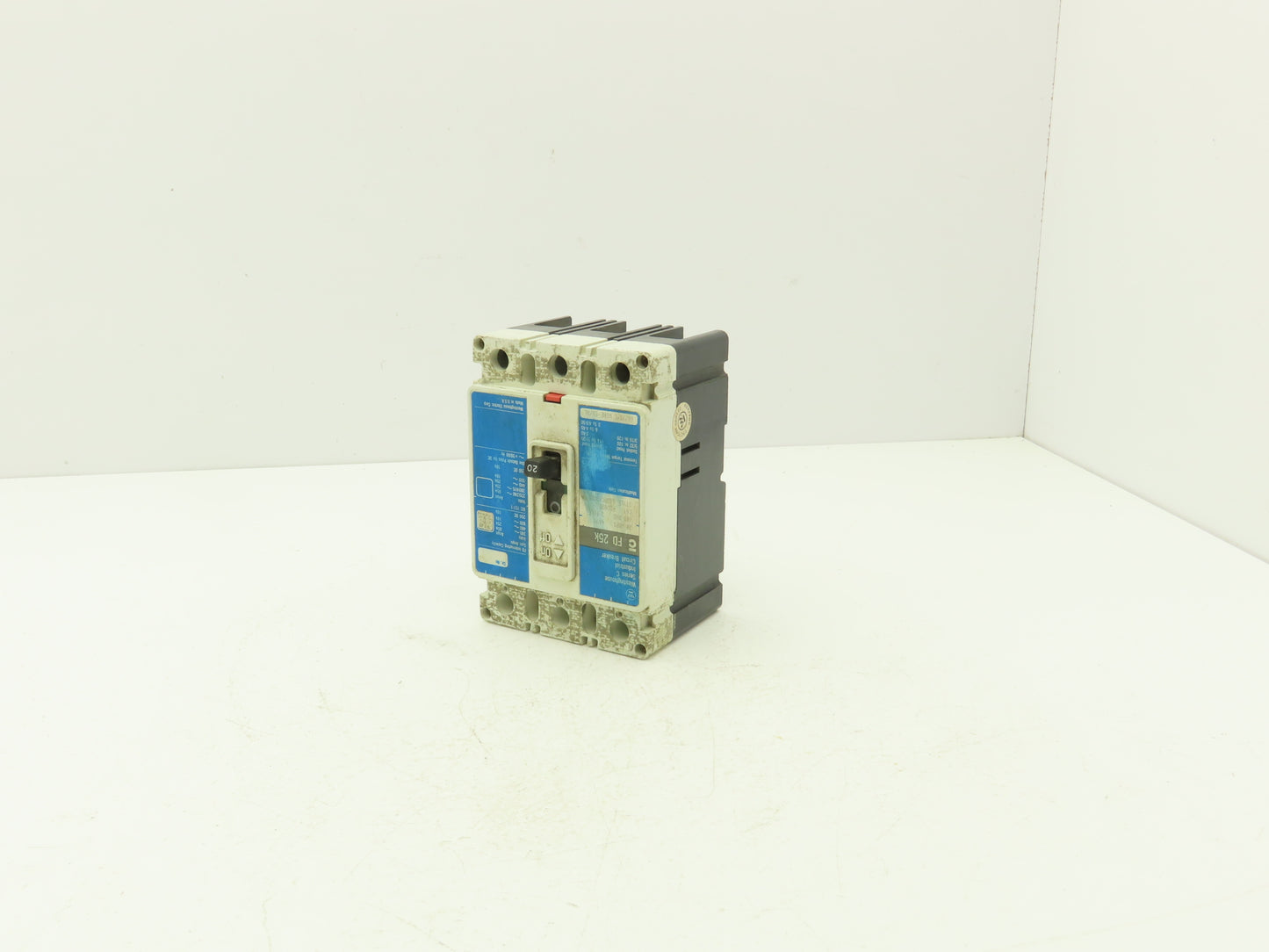 Westinghouse FD3020 Industrial Circuit Breaker 20A 3 Pole 600VAC 25K Ser C