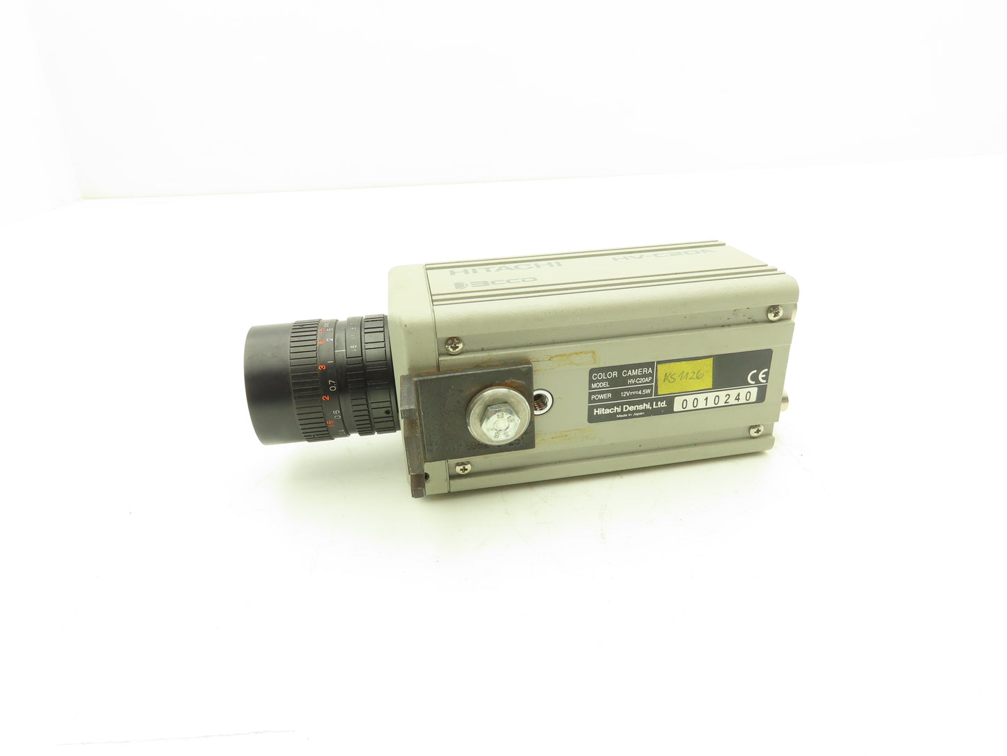 Hitachi Denshi HV-C20A 3CCD Color Inspection Camera 12V 4.5W w/Fuji Optical Lens