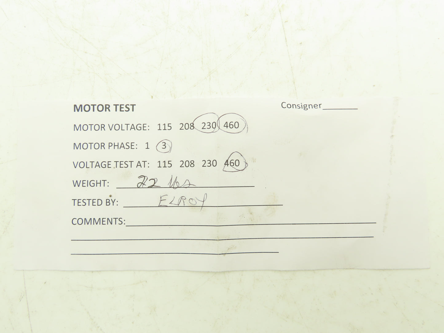 Reliance Electric P56H1337H AC Motor 3/4Hp 1725 RPM 230/460V 3PH 56C 5/8"Shaft