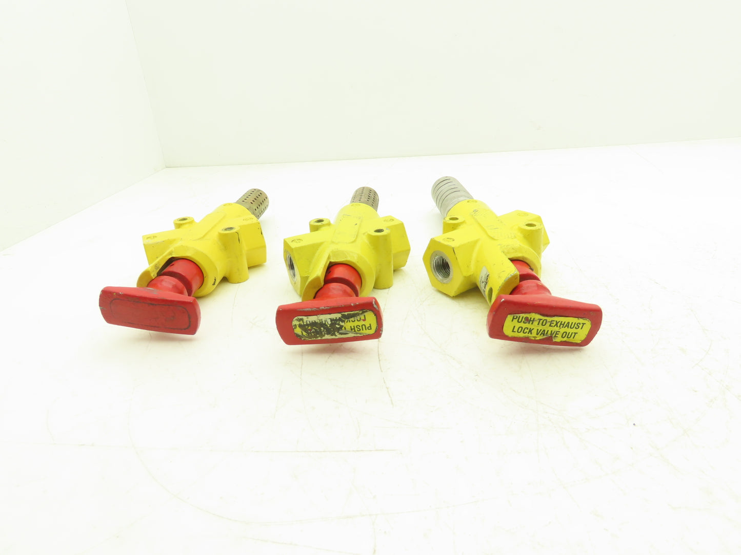 Parker LV4NA8 Pneumatic Shut Off Safety Lockout Valve 250 PSI (TSC) Lot of 3