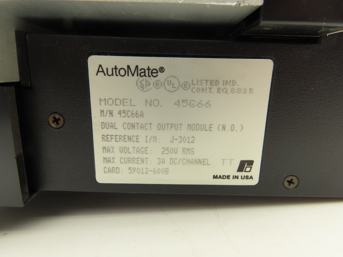 Reliance Electric 45C1A AutoMate Programmable Controller W/8 Dual 24V Outputs