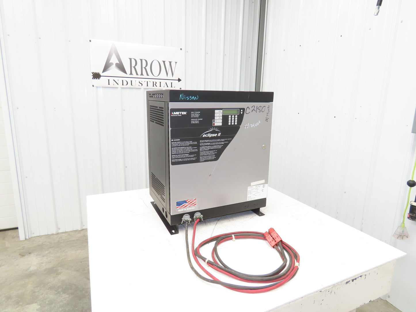 Ametek 500EC3-12S Eclipse II Forklift Battery Charger 24V 500Ah 240/480V 3Ph