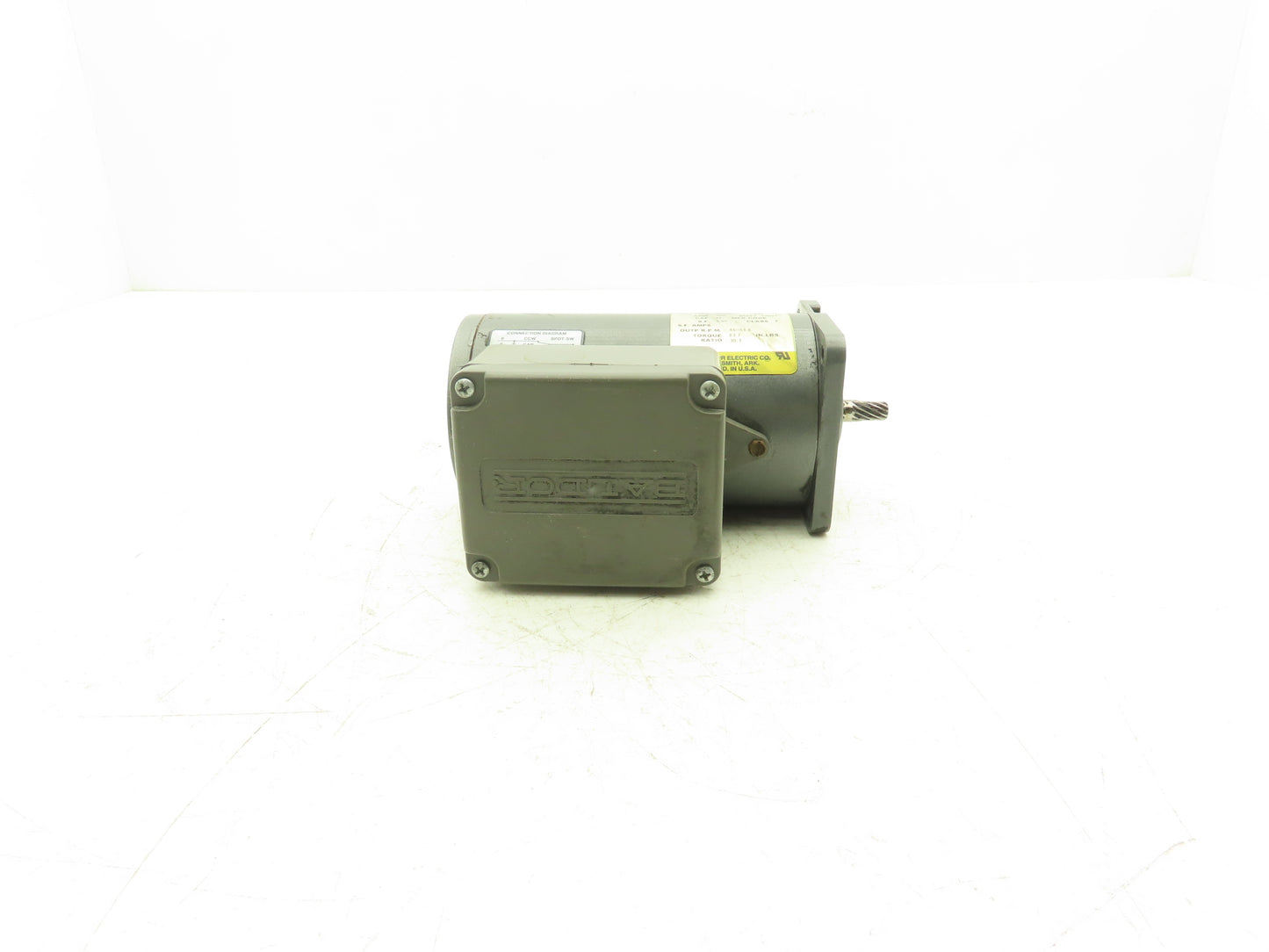 Baldor GCP24134 Parallel Gear Motor w/Reducer Removed 115V 1PH Pinion Shaft