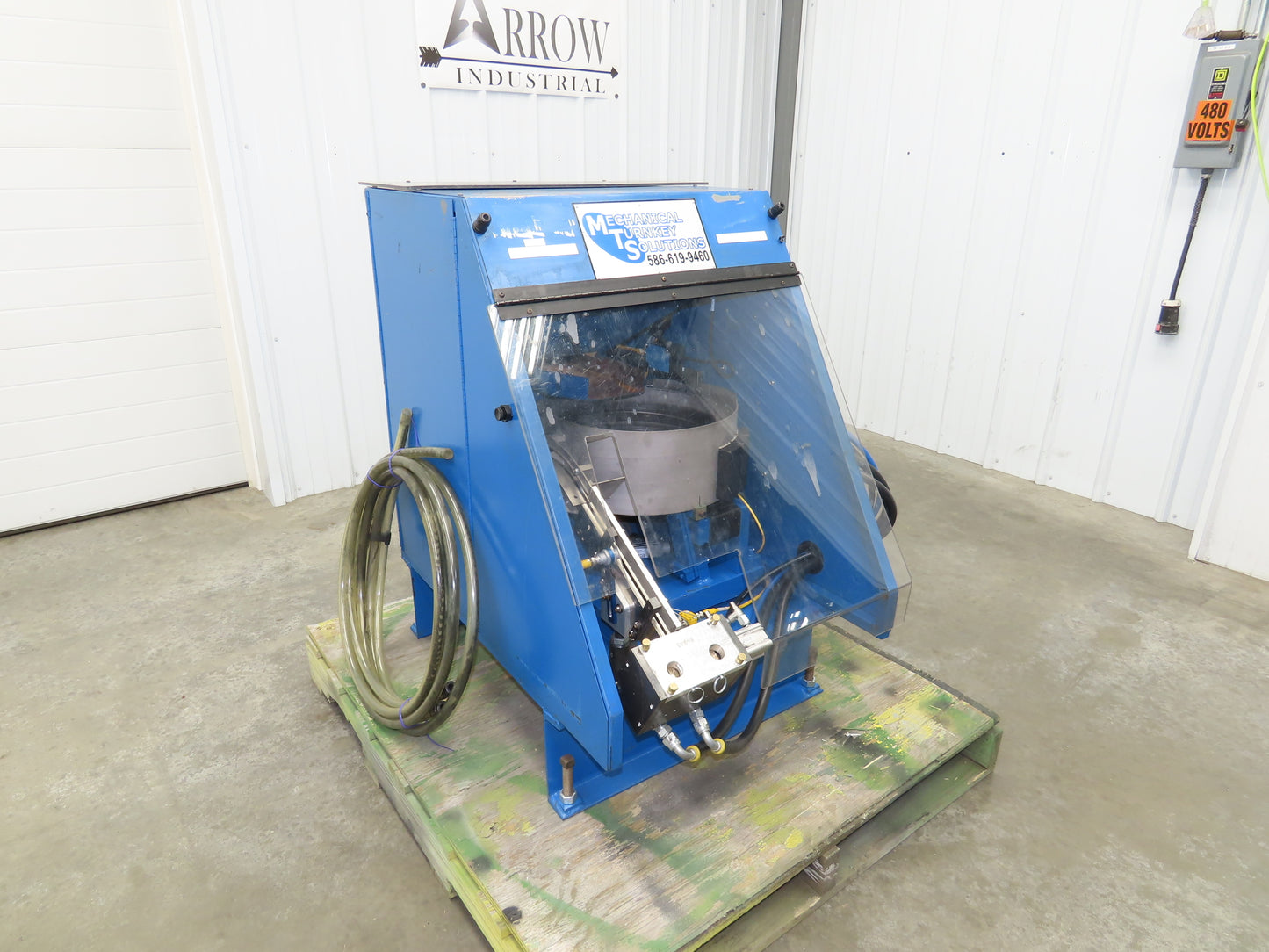 MTS Vibratory Bowl Feeder 15" Base Small Parts Sorter 1/4" Pop Rivet Rodix 120V