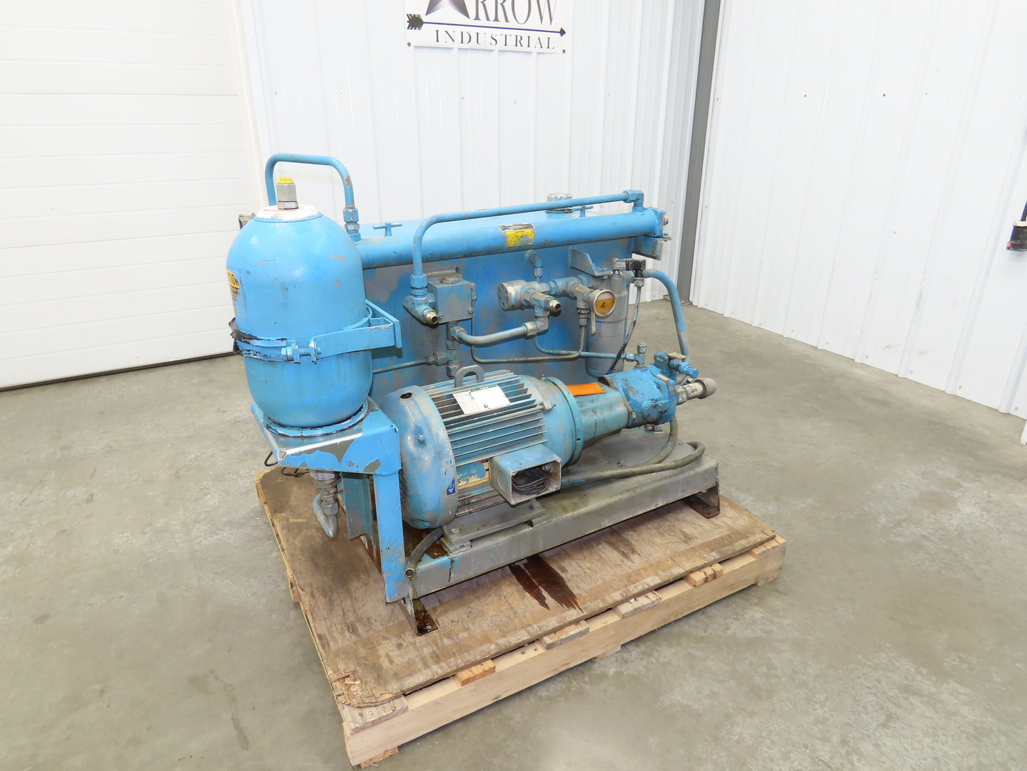 Cross CSEL30/PVB10 Hydraulic Power Unit 70 Gallon Tank 10 GPM 3000PSI 230/460V
