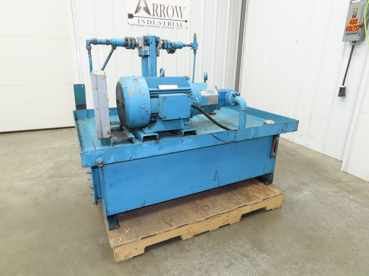 Vickers Hydraulic Power Unit 60 Gallon 17 GPM 3000 PSI 3Hp 230/460V 3PH