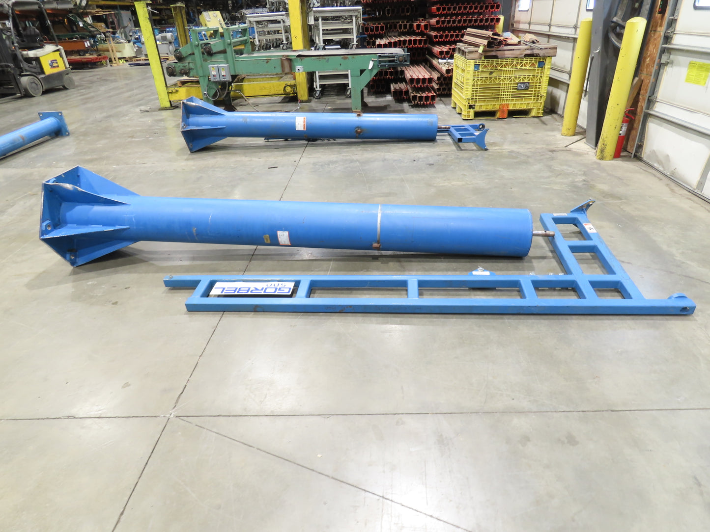 Gorbel 1/4 Ton 500Lb Free Standing Work Station Post Jib Crane 10' Span 10'H