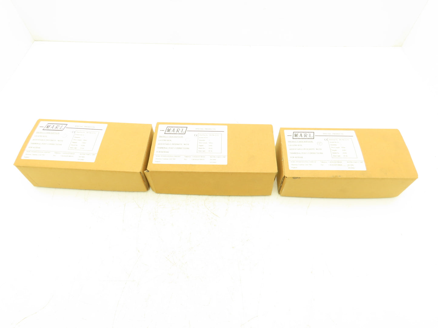 Marl 054-906-22-51 LED Bulkhead Very Low Intensity Yellow 24VDC Lot of 3