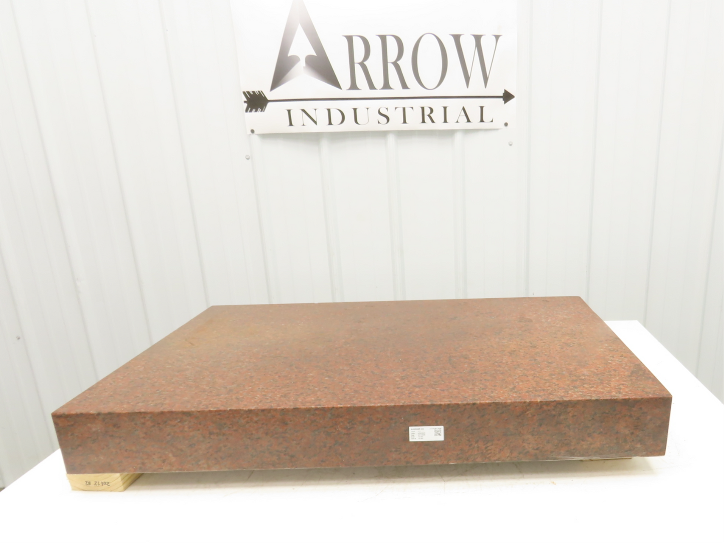 Red Toolroom Granite Surface Inspection Plate 35-3/4 x 24 x 4" Out of Gauge