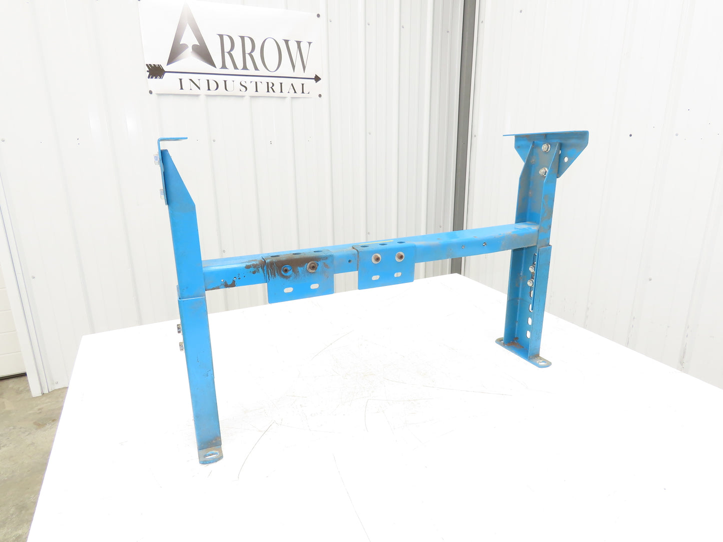 Hytrol MS-4 30"W Conveyor Leg Floor Support 15-5/8" to 21-5/8"H BLUE