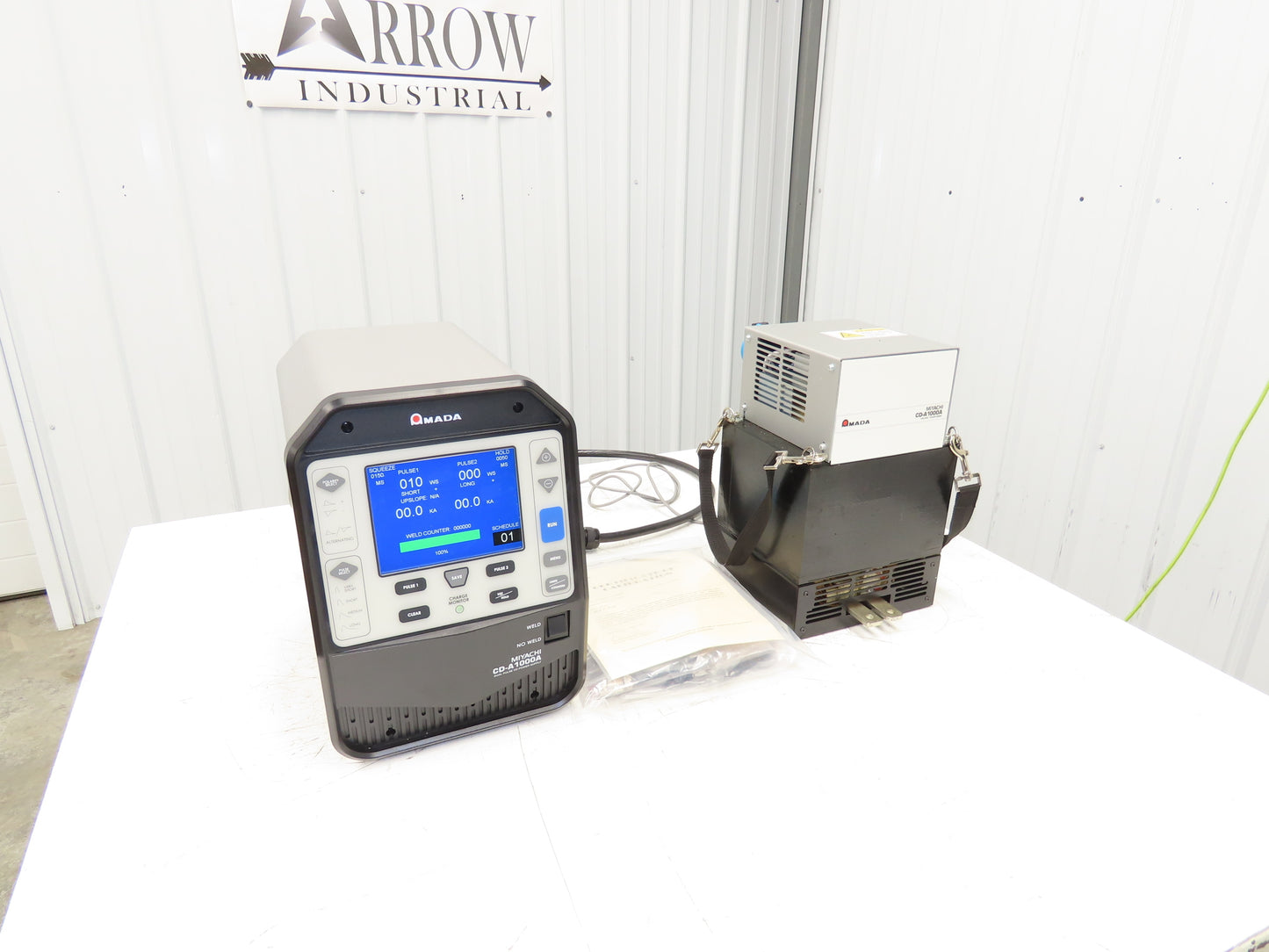 Amada CD-A1000A Advanced Capacitive Discharge Welder With Miyachi Transformer