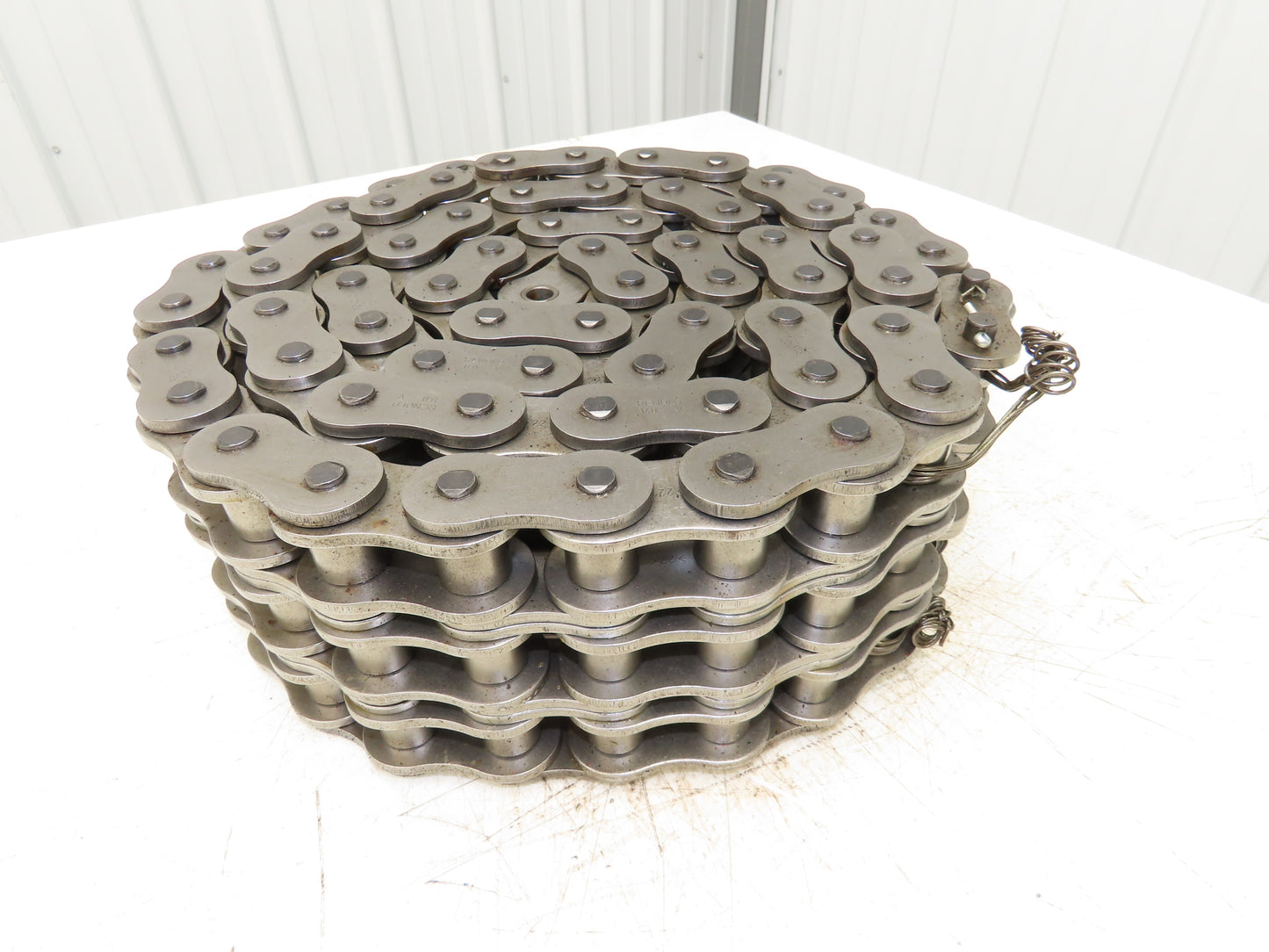 Renold 140 -3 V 3 Strand Roller Chain 1-3/4" Pitch Riveted 1" Rollers 10 Feet