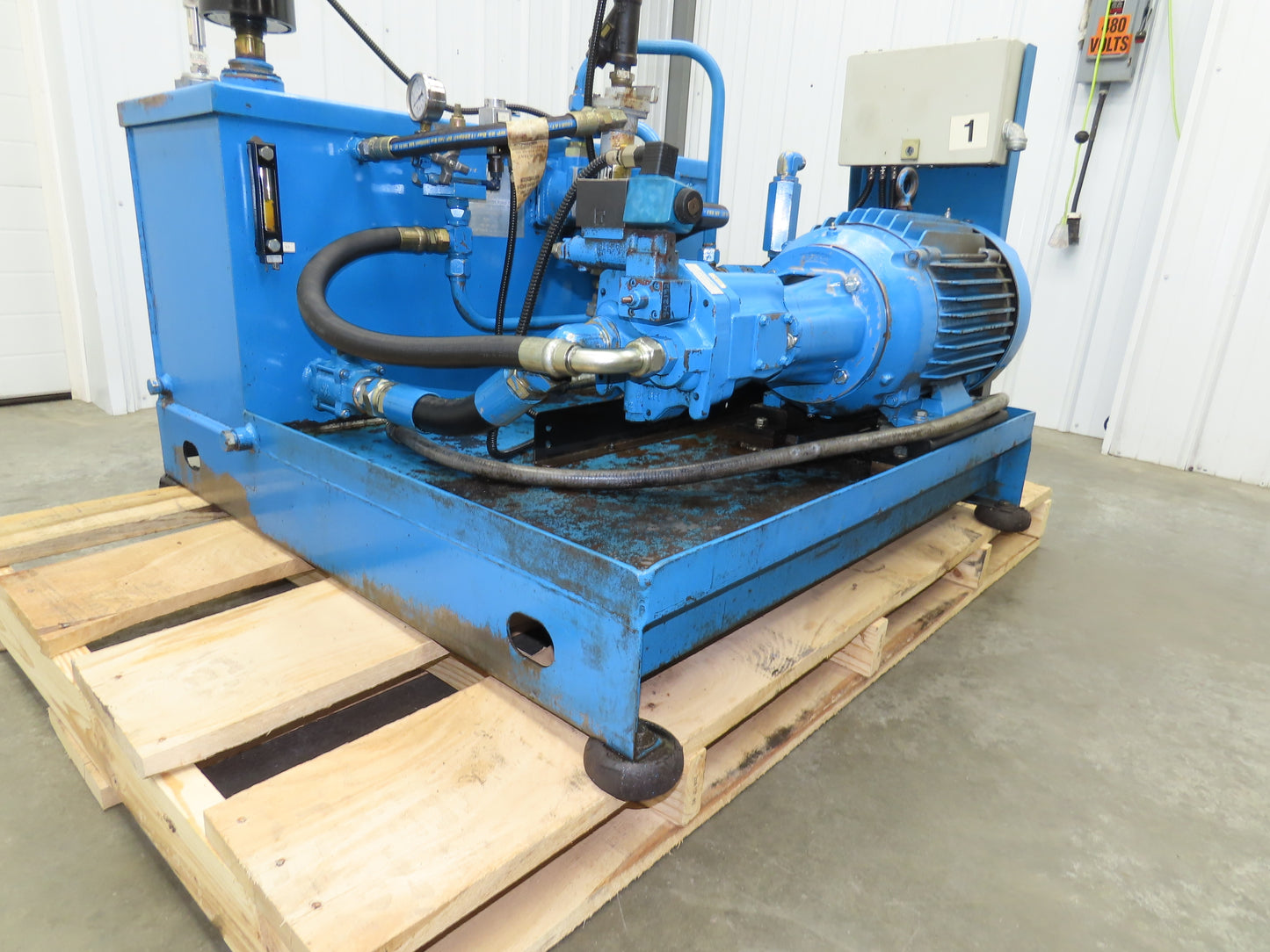 Eaton Vickers Hydraulic Power Unit 45 Gallon 19 GPM 3000PSI 20Hp 230/460V 3Ph