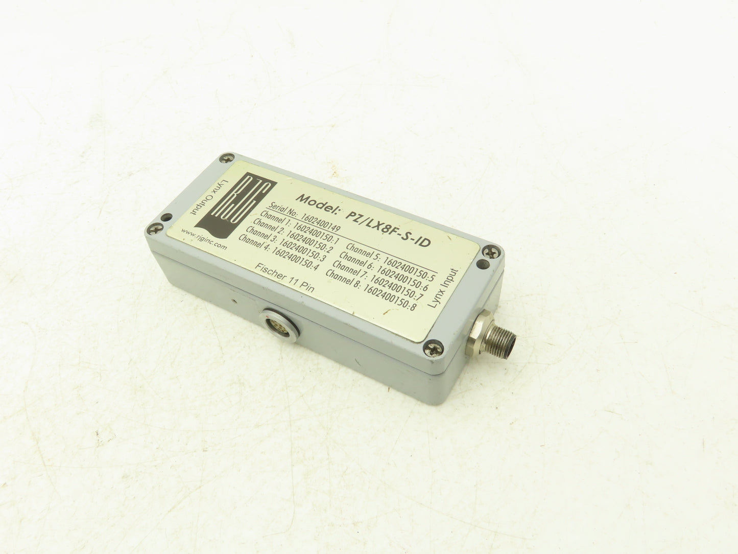 RJG PZ/LX8F-S-ID Vacuum Gauge Transducer Piezo Module 8 Channel