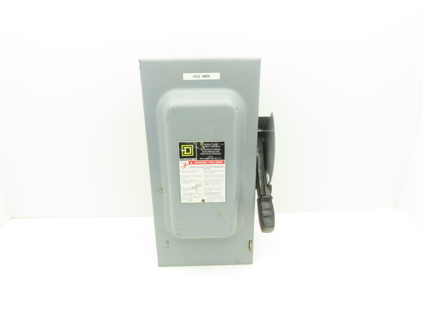 Square D HU362 Safety Disconnect Switch 60A 600VAC 60HP 3Ph Non Fused