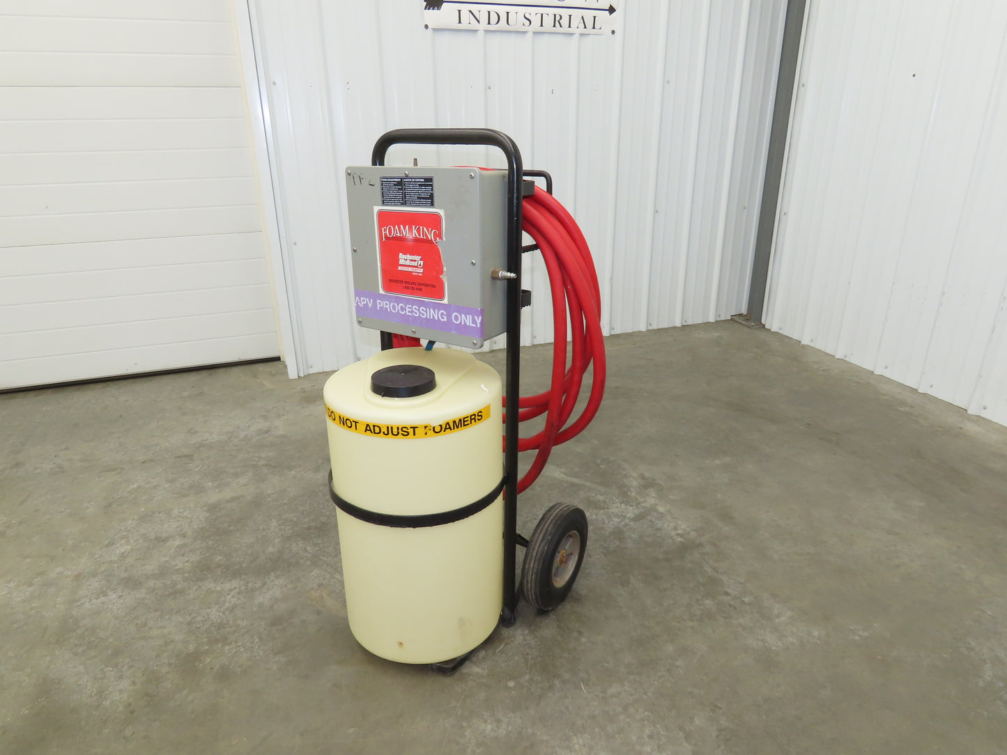 Foam King P56V Ecolab Portable Spray Unit Cart 15 Gal FloJet Diaphragm Air Pump