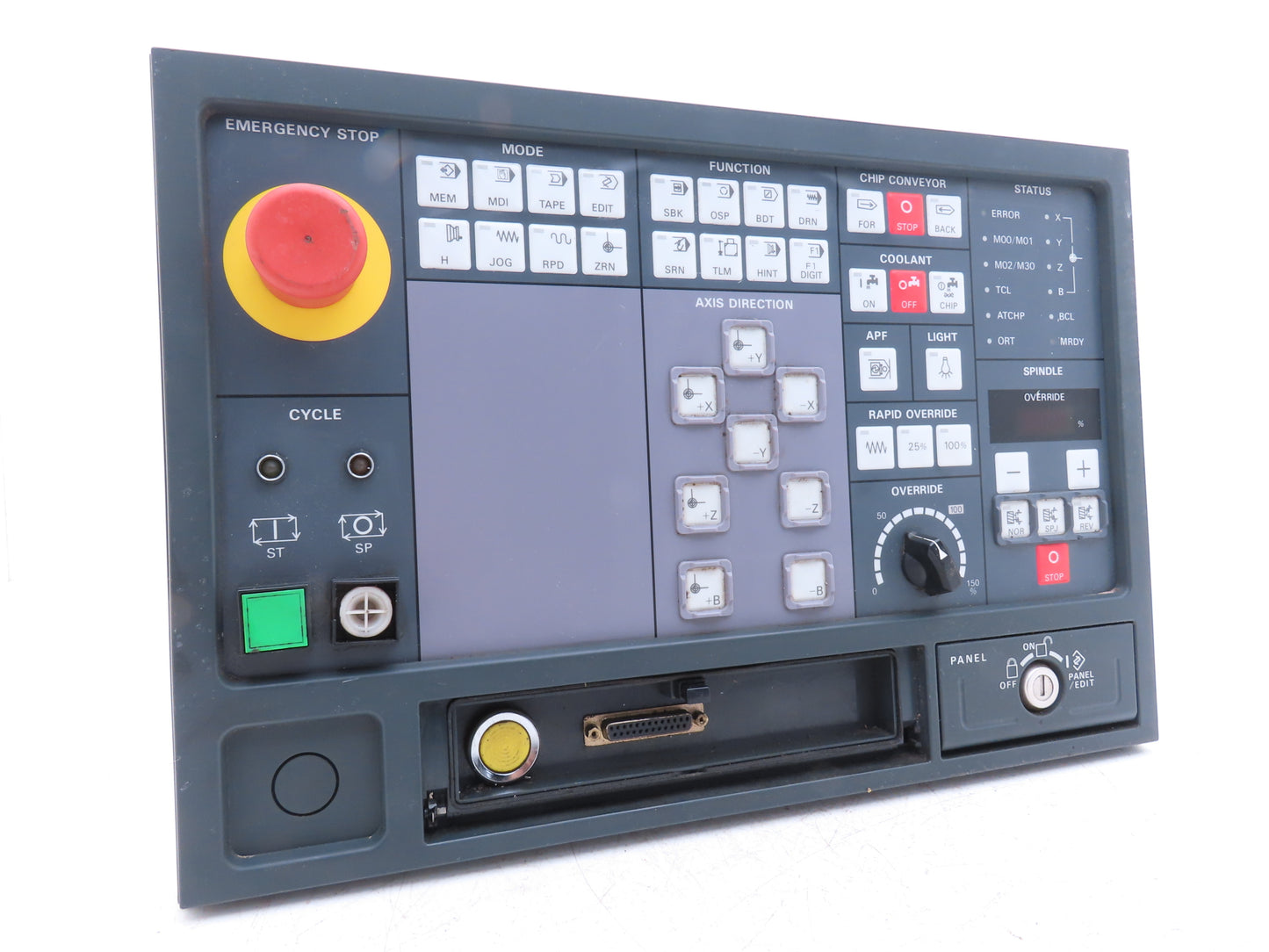 Mori Seiki SH-630 HMI Operator Push Button Control Panel Unit E54017B01 READ