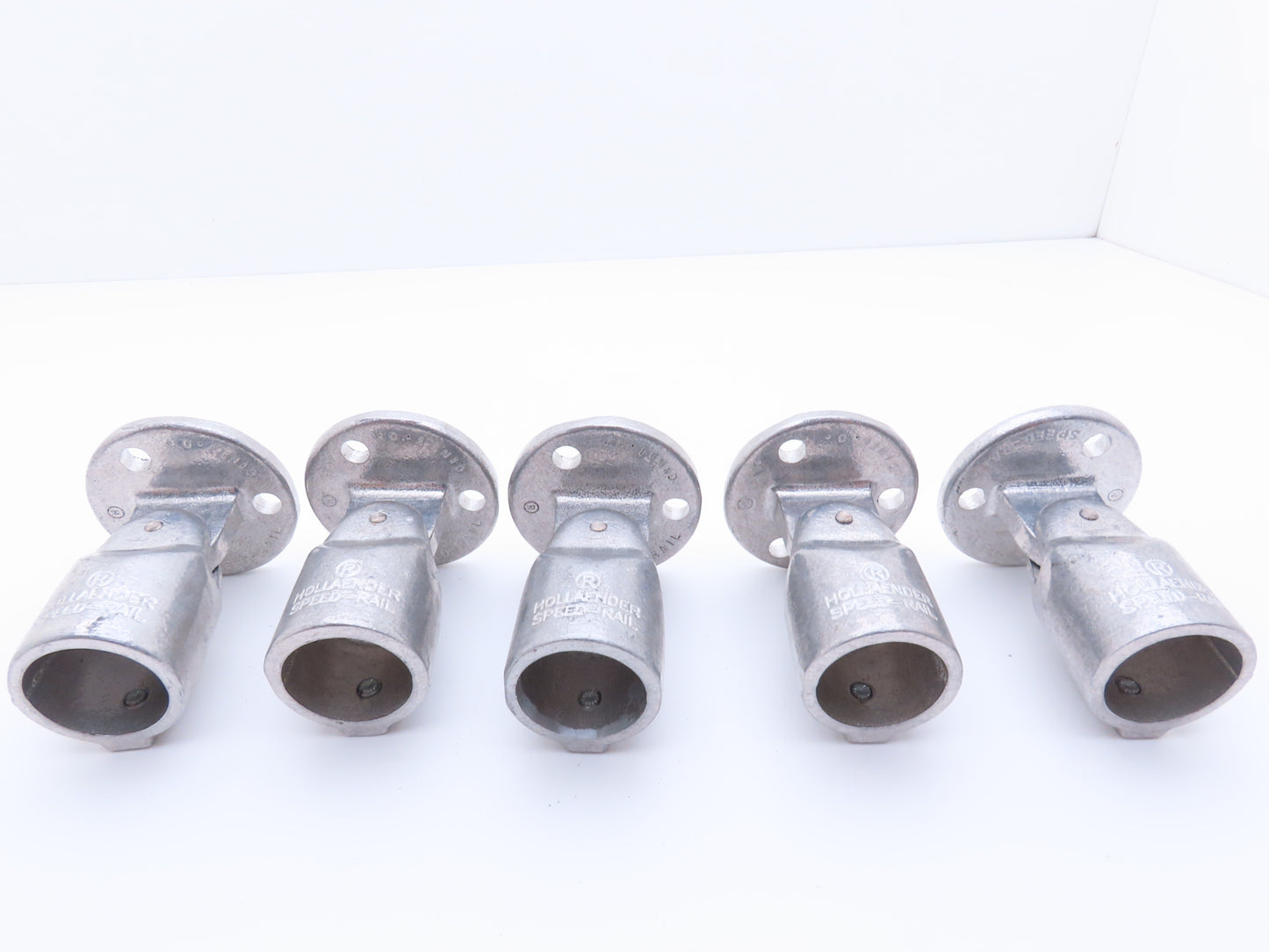 Hollaender 41-7 1-1/4 Speed-Rail Adjustable Flange Wall Mt 1-1/4" Pipe Lot of 5