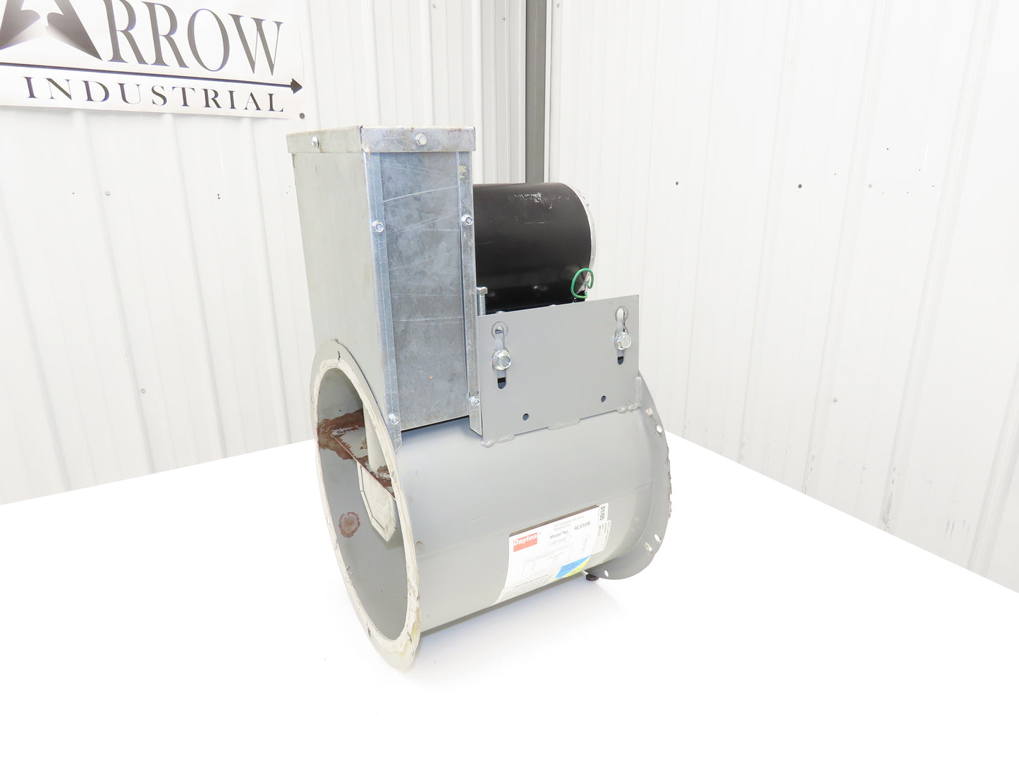 Dayton 4C659B Tubeaxial Fan 12" Belt Drive 1Ph 1/3 Hp Motor 115/230V