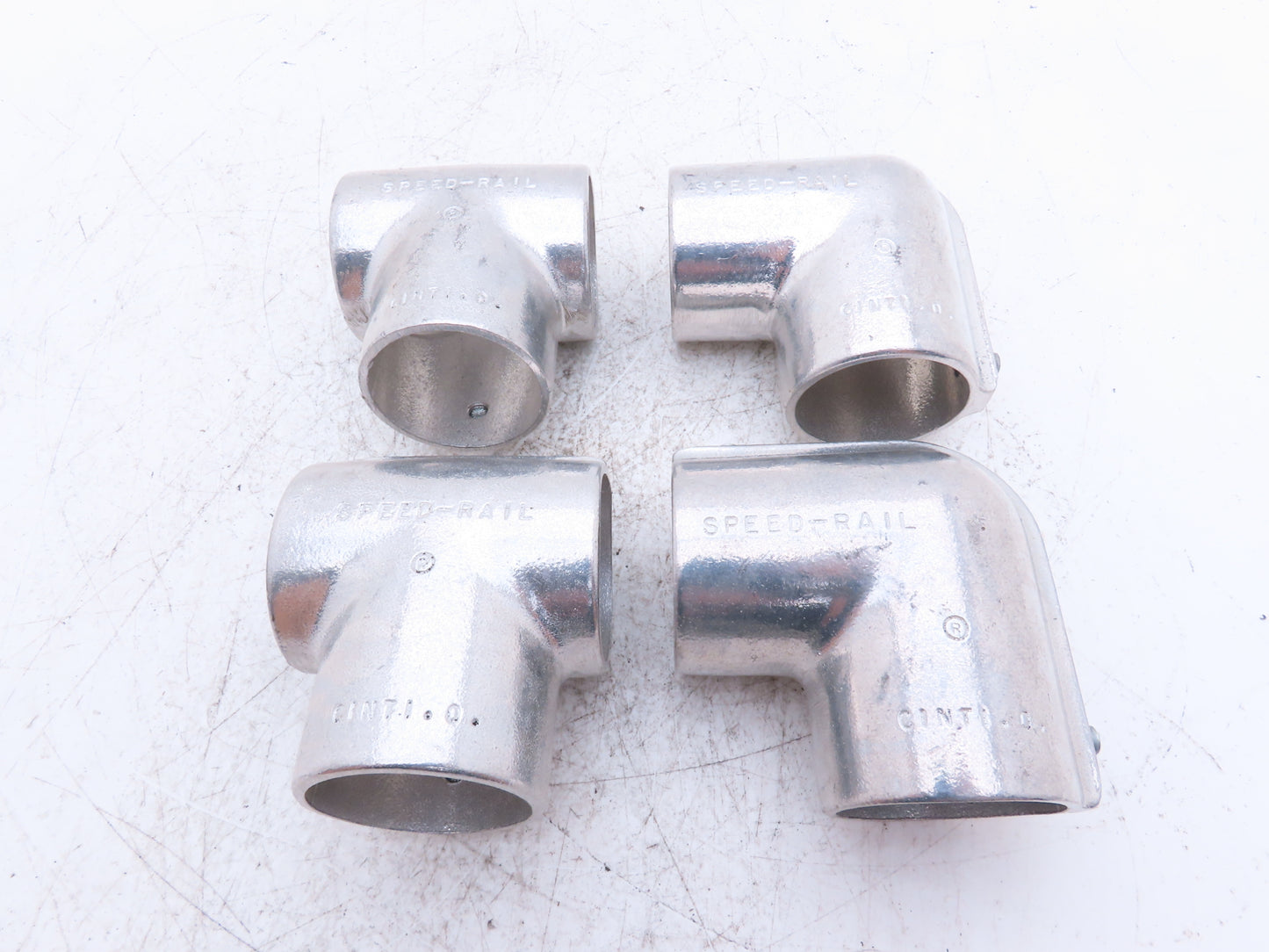 Hollaender 3-9/5-9 Speed-Rail 2" Elbow & Tee Fits 2.375"OD Pipe 2.4" ID Lot of 4
