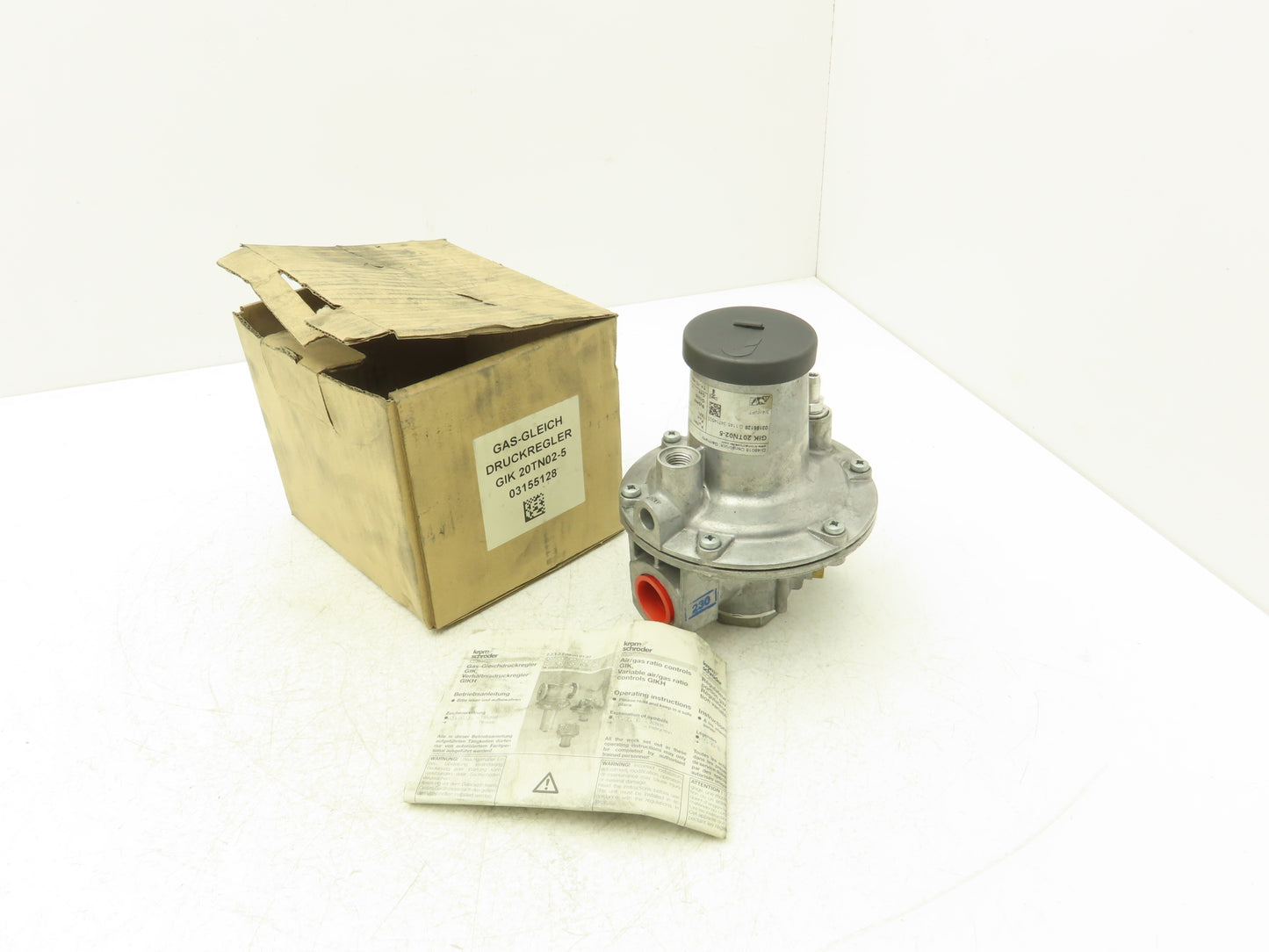 Kromschroder GIK 20TN02-5 Air/Gas Ratio Control Pressure Regulator 3/4" NPT