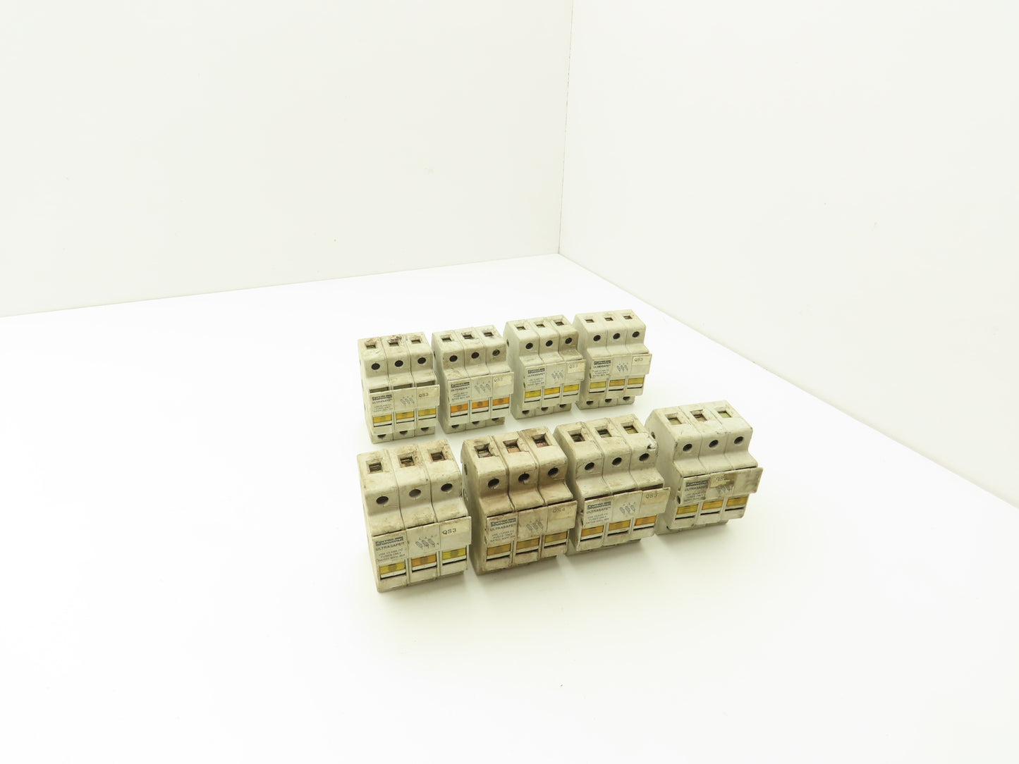 Ferraz Shawmut USCC31I Ultrasafe 3-Pole Class CC Fuse Holder 30A 600V Lot of 8