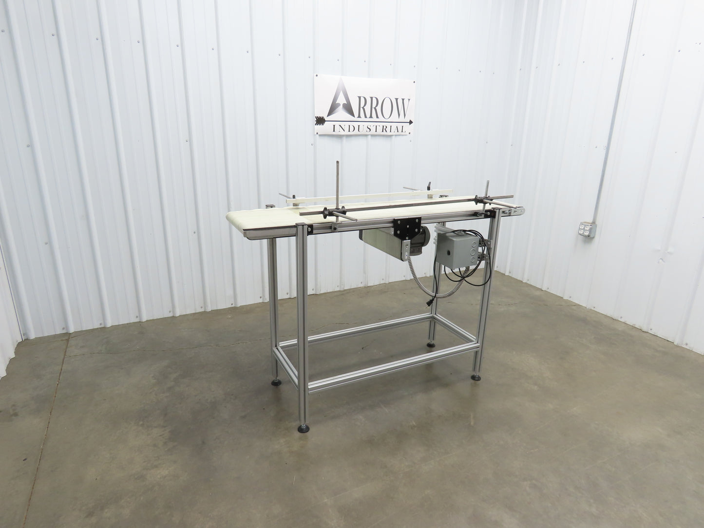 RobotUnits Type K Belt Conveyor 15.75"W x 60"L Variable Speed Center Drive 115V