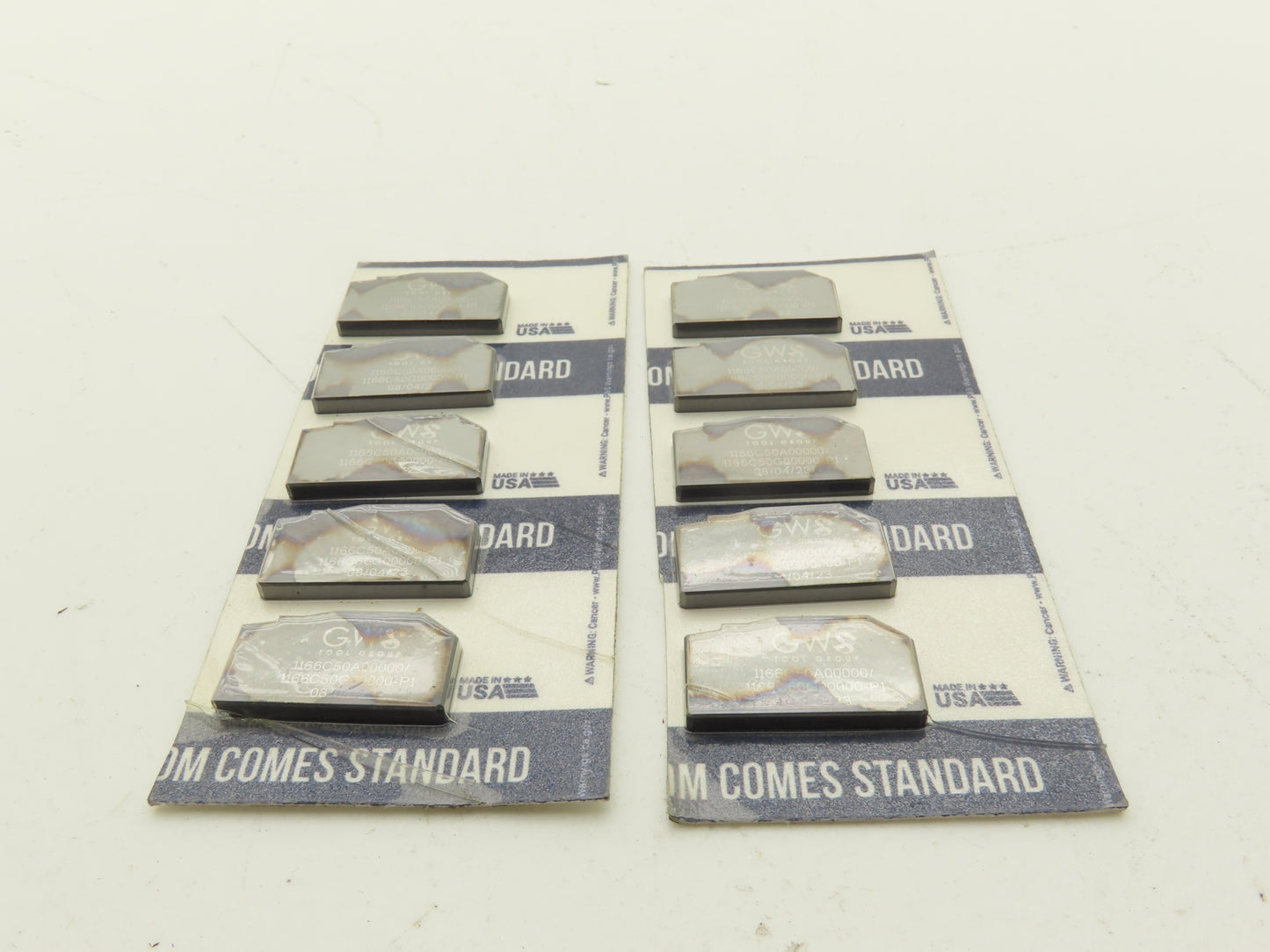 GWS Tool Group 1166C50A00000 Carbide Insert 1166C50G00000-P1 Lot of 10