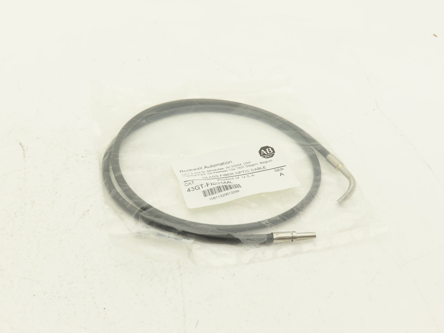 Allen Bradley 43GT-FIS25ML Glass Fiber Optic Cable 36" Length Ser A