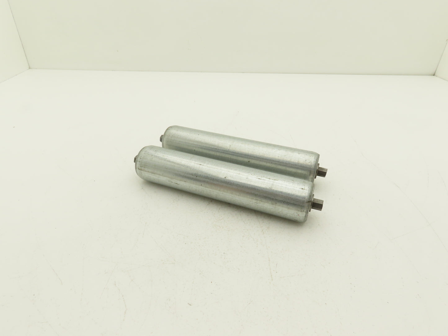 Hytrol 1.9"x 9"BF Steel Gravity Conveyor Roller 7/16" Hex Axle Lot of 2