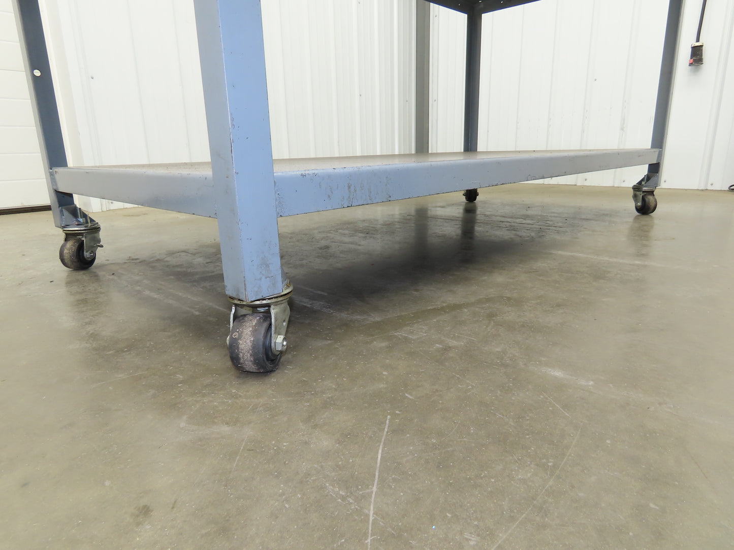 Mobile Machine Table 12 Gauge Steel Top Base Table Work Bench 72x34x36"