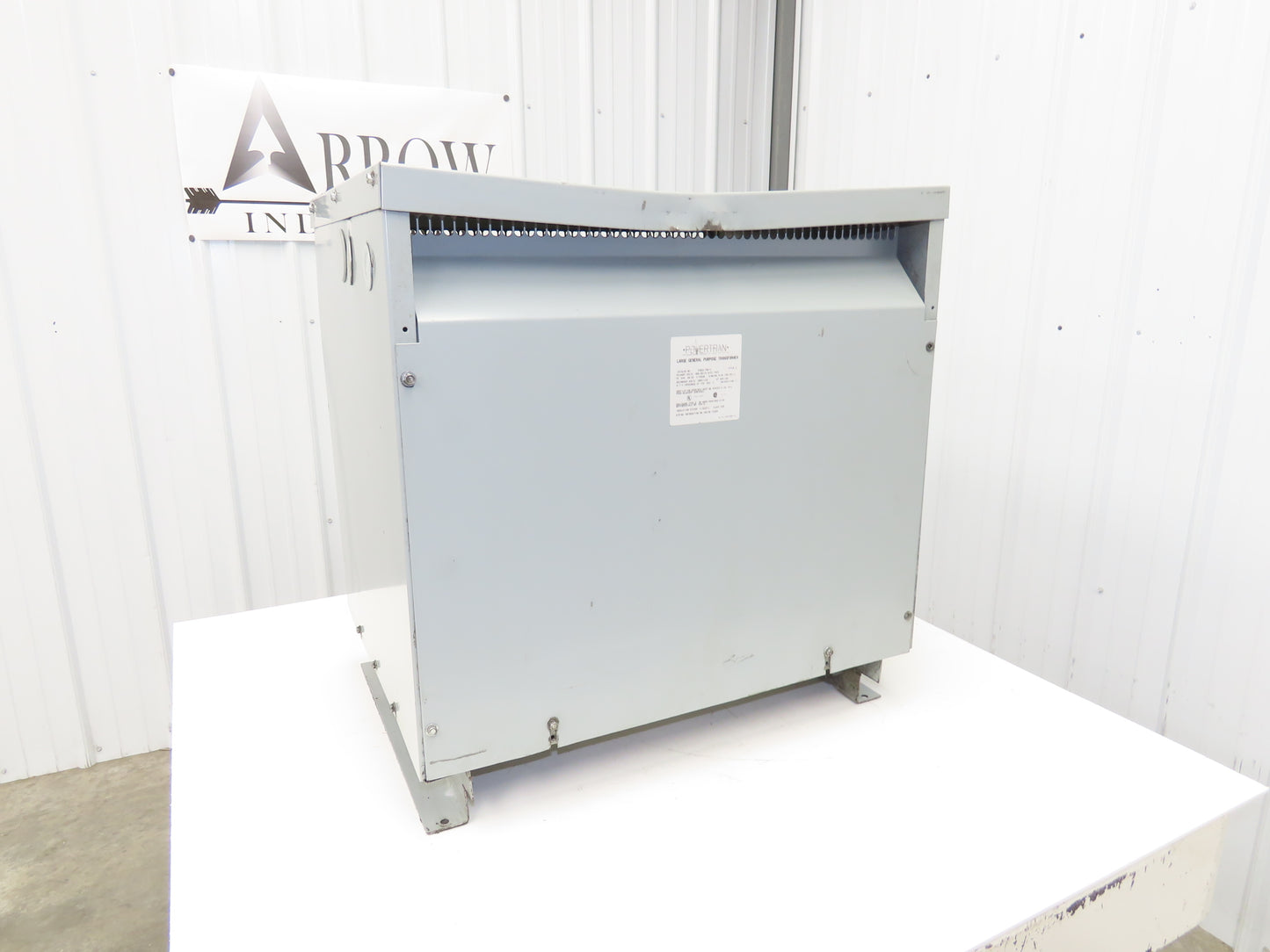 Powertran 3TB22-75K-C Stepdown Power Transformer 75kva 3Ph HV 480 LV 208Y/120
