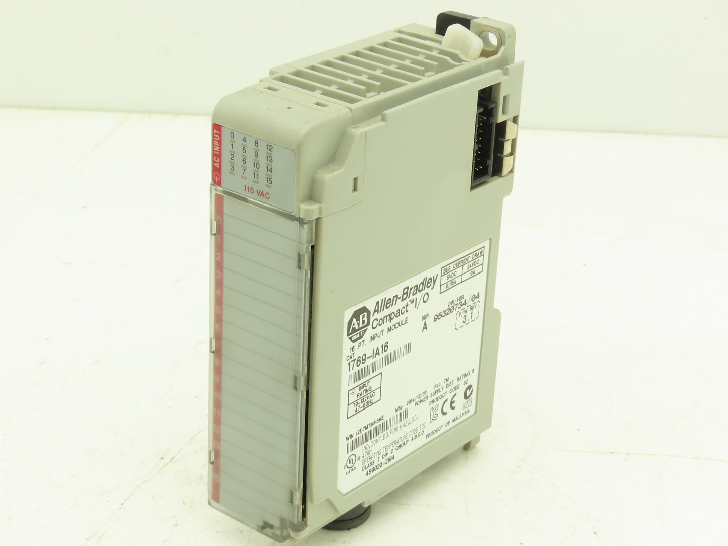 Allen Bradley 1769-IA16 Compact Logix I/O Input Module 16Pt Ser A FW 3.1