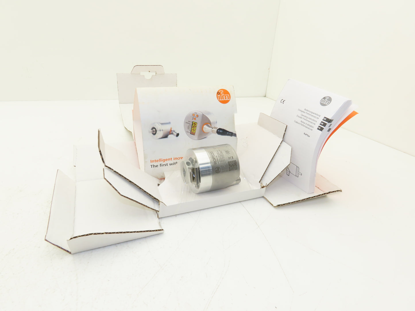 IFM ROP520 Incremental Rotary Encoder w/Display IO-Link 1.1 Hollow Shaft