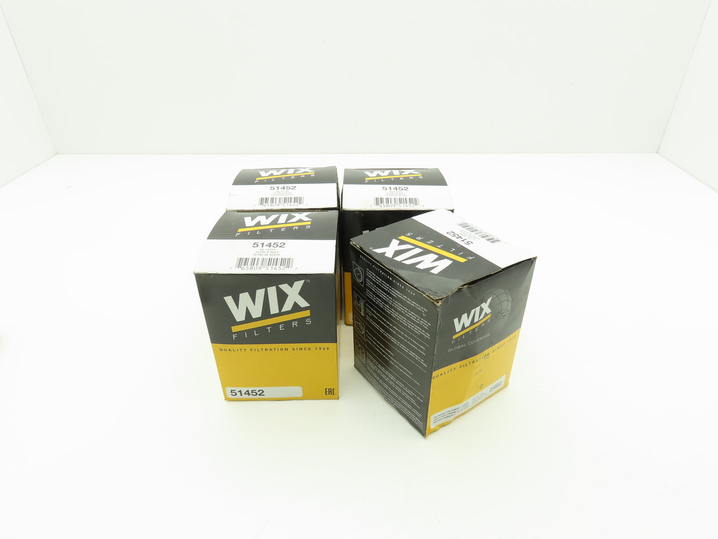 Wix 51452 Hydraulic Spin-On Lube Filter Diesel Engine 3/4"-16 Lot of 4