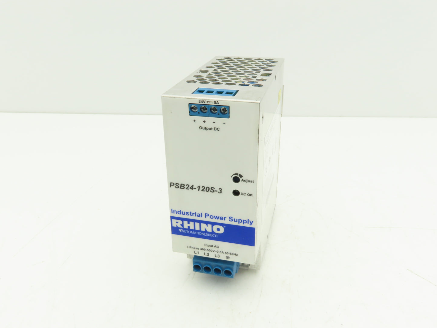 Rhino PSB24-120S-3 PLC Power Supply 24VDC 5A 480V 3PH