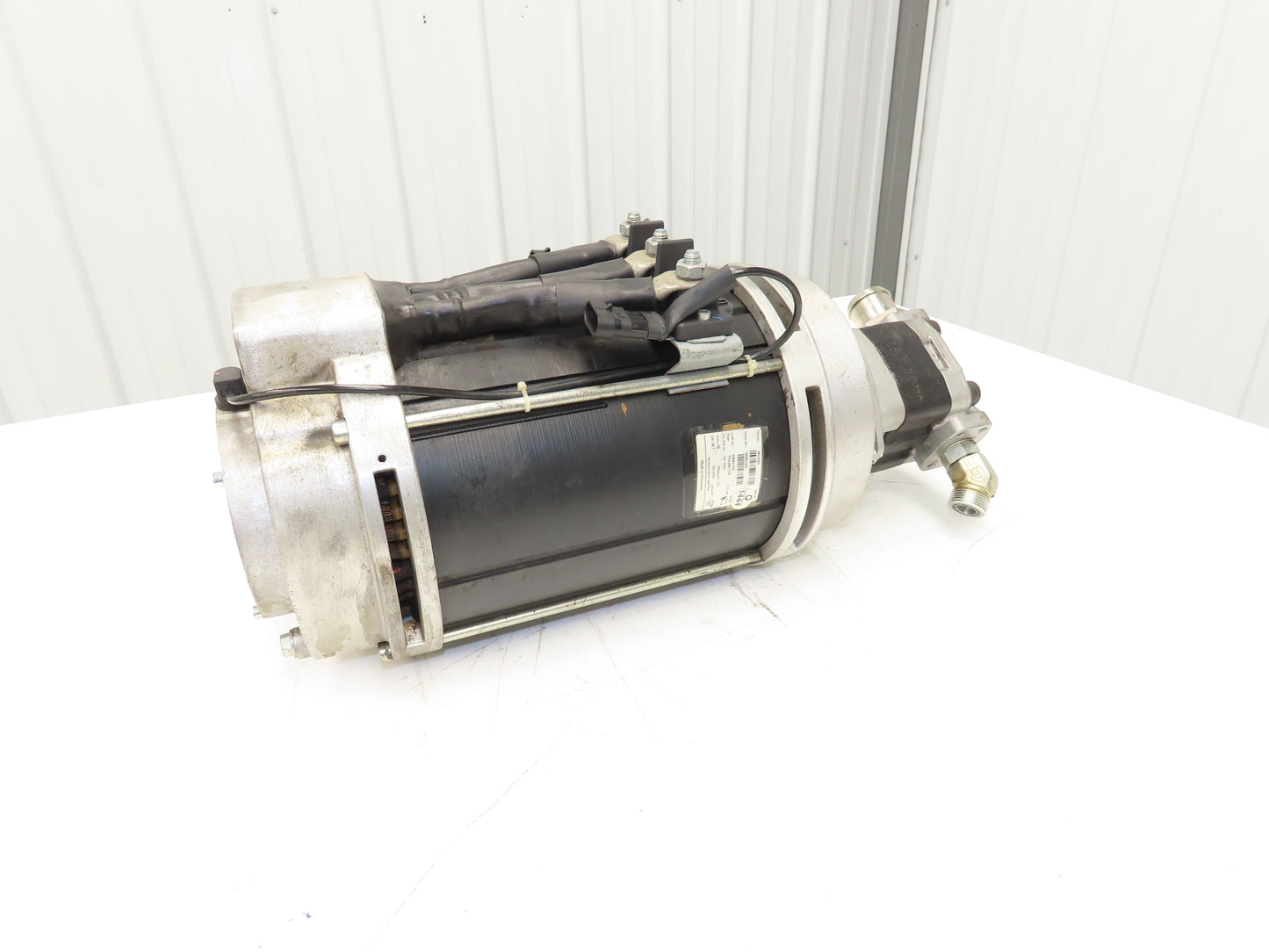 Hyster 8813389 Forklift Hydraulic Motor 48V & Pump 8811653 Removed From E80XN