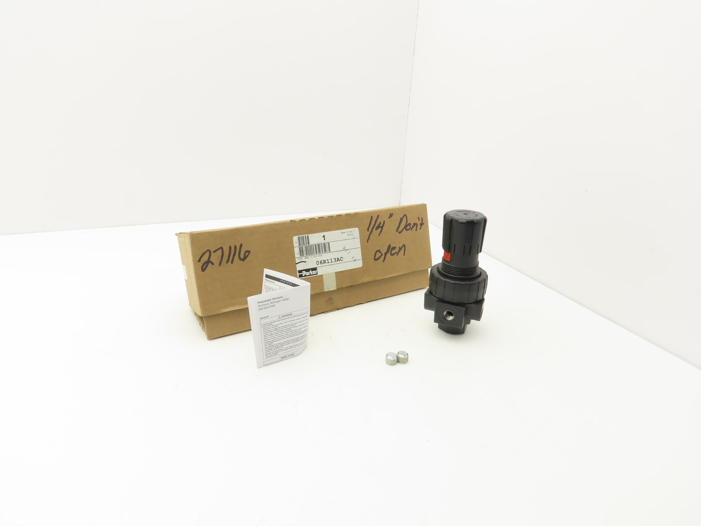 Parker 06R113AC Pneumatic Air Pressure Regulator 1/4" NPT
